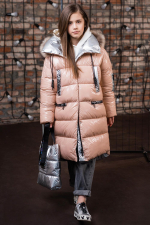 Пальто для девочки GnK ЗС-881 превью фото